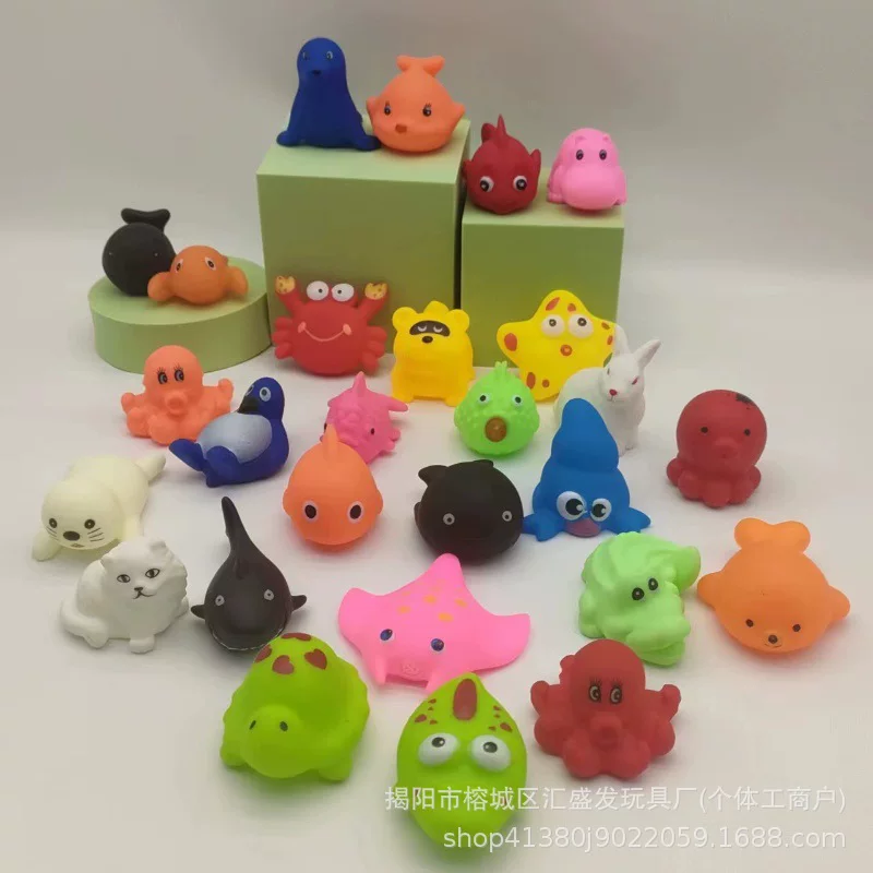 Игрушка для купания малыша из пластика, для игры в воде, антистресс