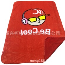 350克双面法兰绒印花平网印花外贸出口日本韩国丝网印卡通儿童毯