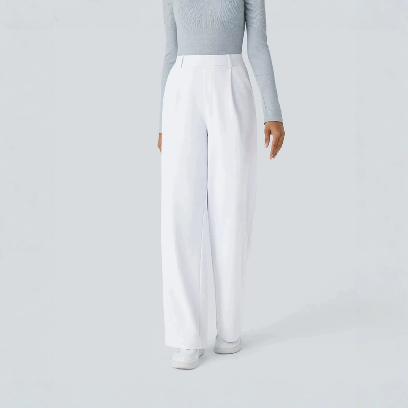 Cross-border foreign trade women's clothing, Amazon best-selling suit trousers, sporty casual loose slimming pocket straight pants