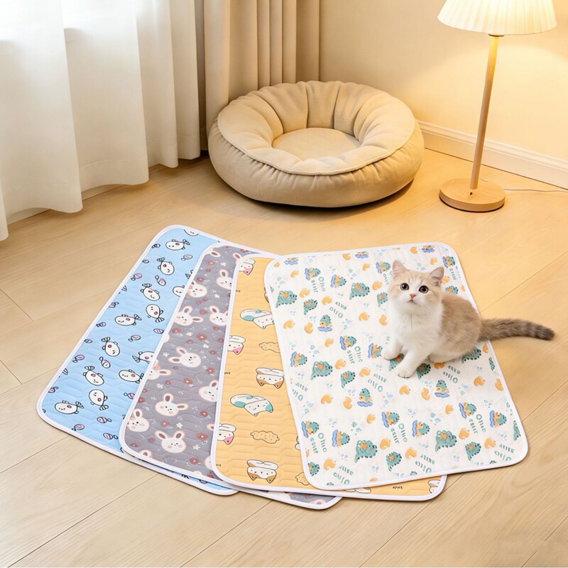 Pet Summer Cooling Latex Mat Dog Mat Cat Sleeping Mat Kennel Ice Silk Cooling Pad Ice Pad Supplies Dog Bed