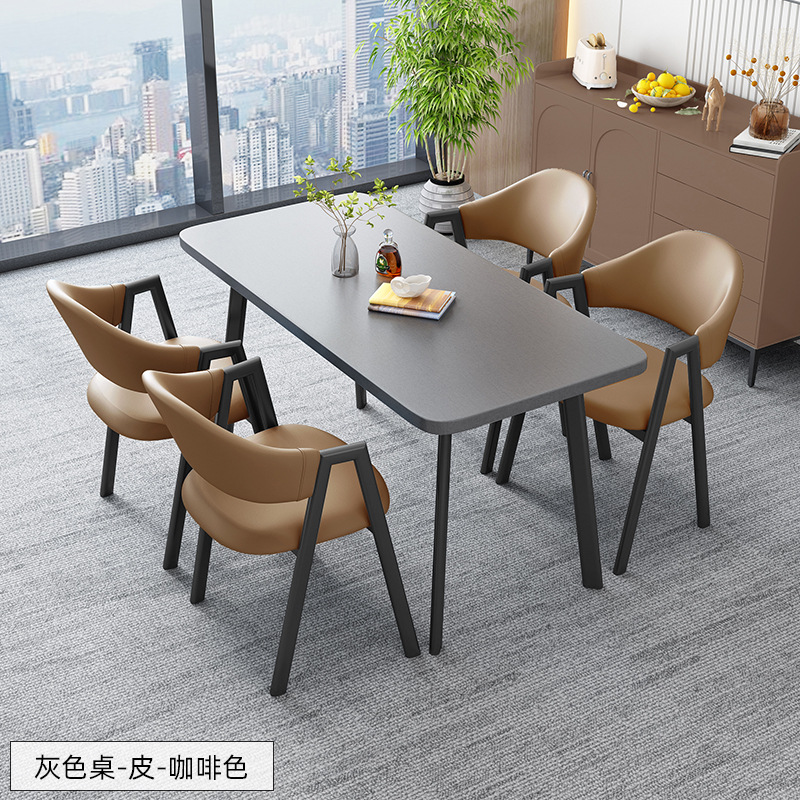 北欧の長方のテーブルは簡単で、業務的に接客します。