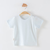 Children's summer clothing, thin jacket for boys, summer cotton long-sleeve, T-shirt, vest, with short sleeve