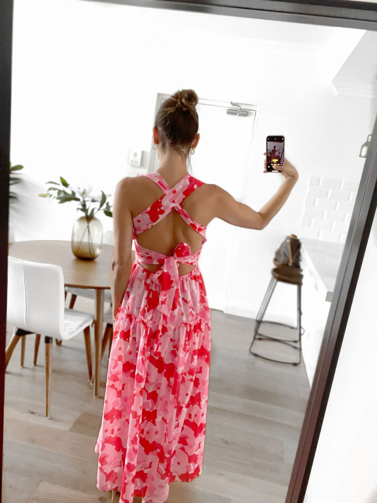 Spring Summer Pleated Strap Dress Casual Vacation Stringy Selvedge Dress