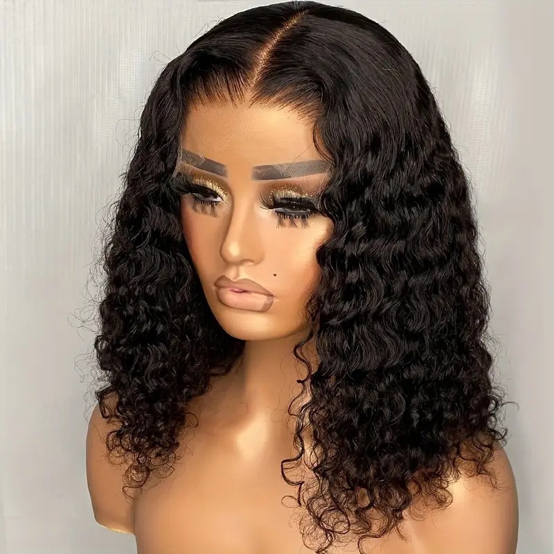 Moda transfronteriza elegante dama venta caliente Front lace wig peluca de pelo largo y rizado antes de encaje de fibra química
