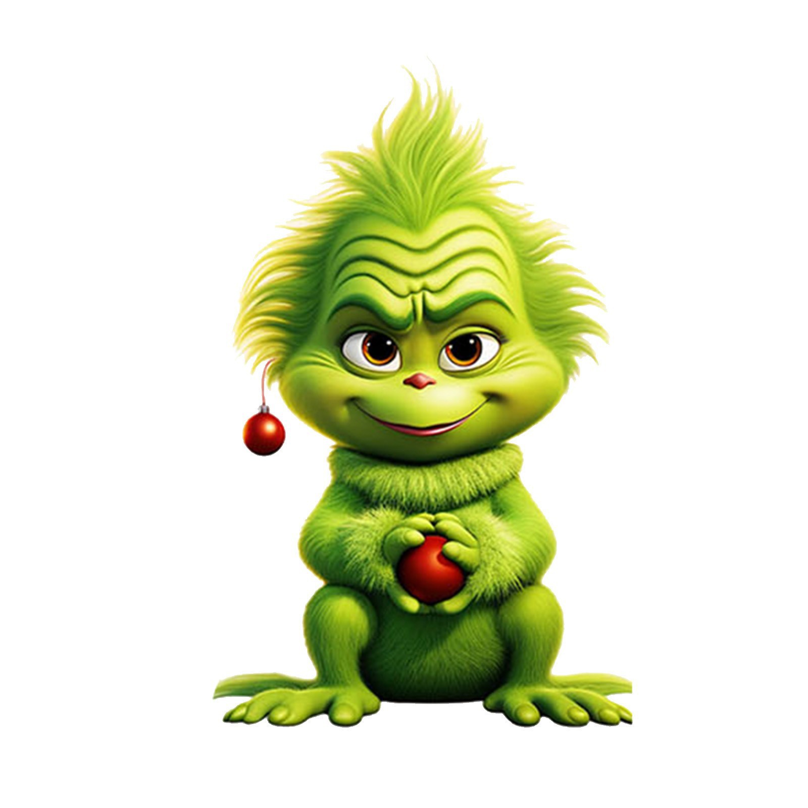 Nuevo producto transfronterizo: Colgante de coche de dibujos animados de hombreito verde para niños, decoración para árbol de Navidad y hogar.