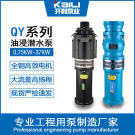 【定制】潜水泵QY油冷式铸铁抽水泵农用矿用高扬程大流量油浸泵