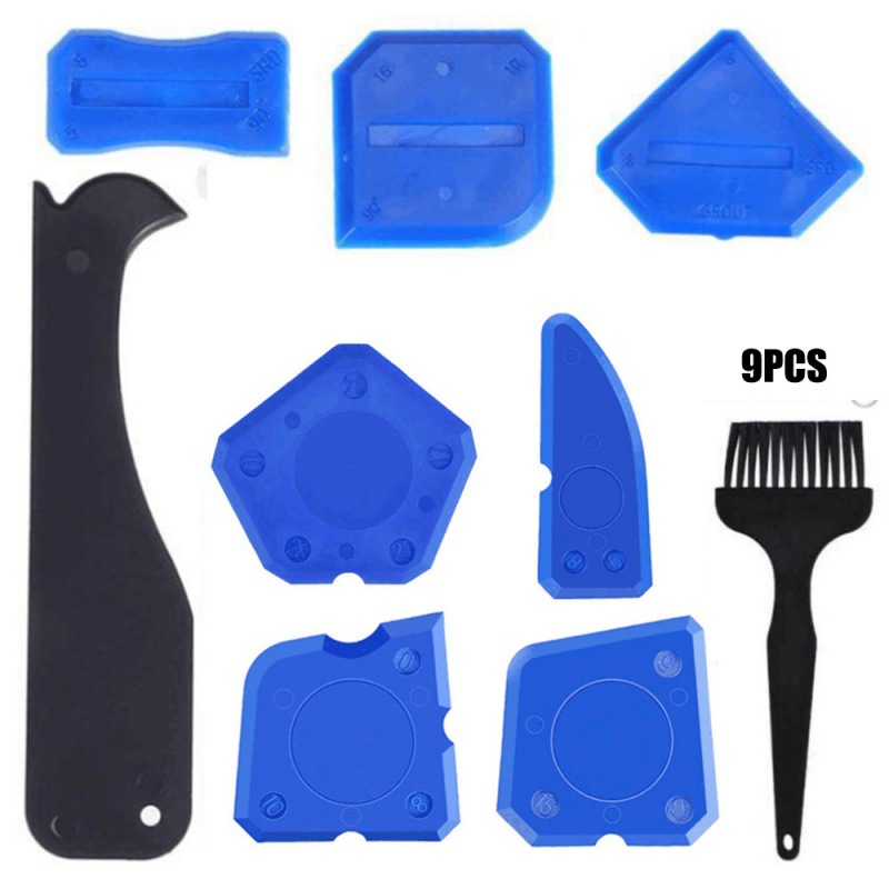 9件套美缝工具填缝涂抹器刮板刮刀窗间隙修整工具密封刮板