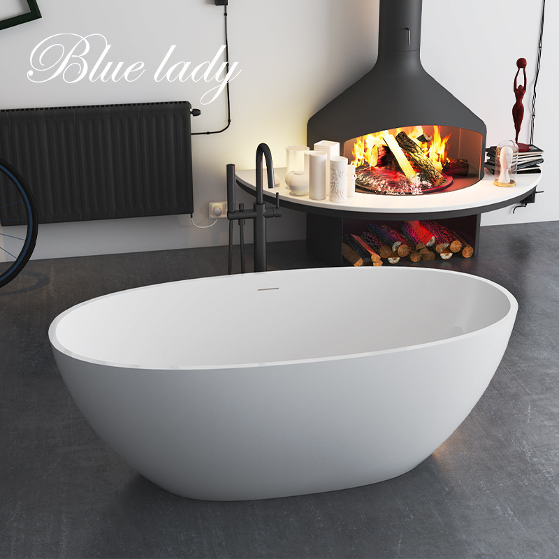 Pmma Artificial Stone Best-Selling Bathtub for Home Use in Small Apartments, Guesthouses, and Hotels, Antibacterial, Luxurious, and Quiet