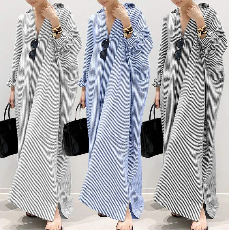 Cross-Border European and American New Large Size Tiktok Women's Long Skirt Loose Style Skirt Large Size Home Dress Dropshipping