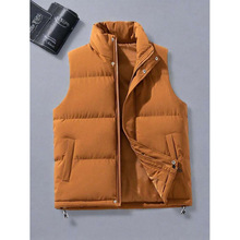 W 67386 Men's warm stand collar vest ��ʿ��ů����������