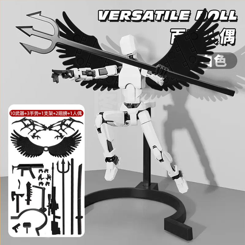 Muñeca móvil de articulaciones múltiples, robot, soldado, 3 generaciones, suerte, 13 modelos, decoración, descompresión, juguetes 3D