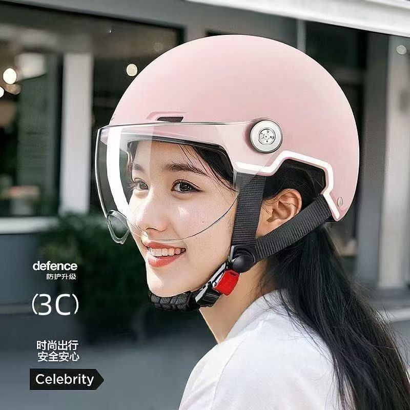 Electric Motorcycle Helmet Men Women Scooter Half Helmet