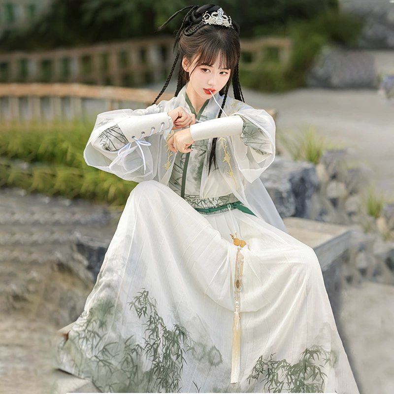 Mu Xia [Shaoxia] оригинальная Ханьская одежда в стиле песни, живопись чернилами в китайском стиле для мужчин и женщин