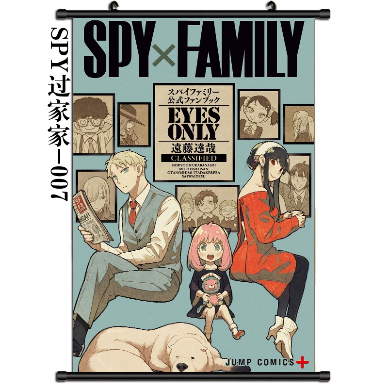 SPYXFAMILY Johl Annian Spy Наружная картина раскрашенная декорация настенного украшения Живой зал тканевые свитки