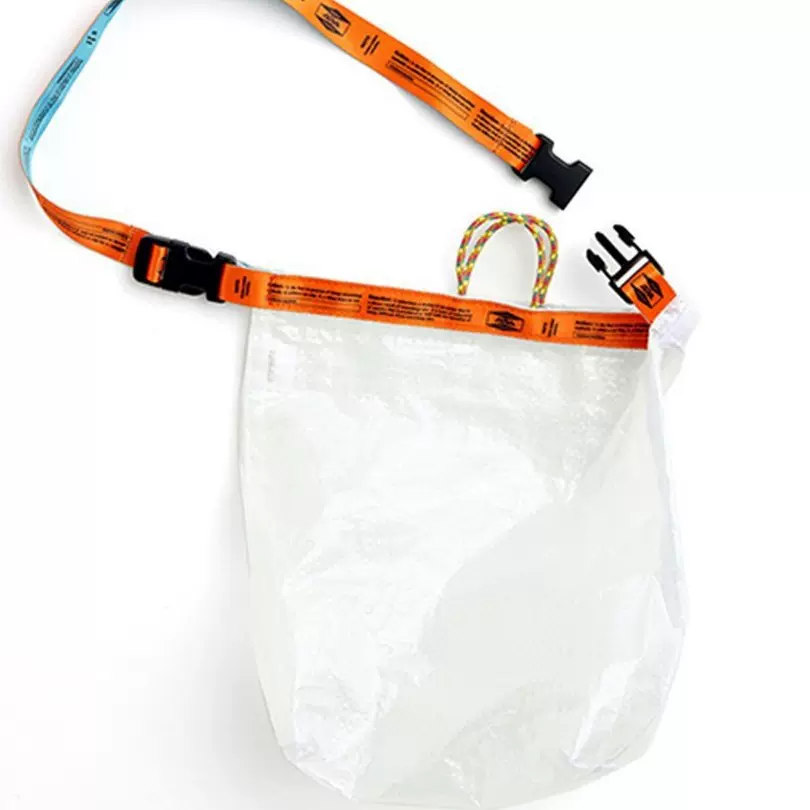 孔孝真同款编织布包防水单肩包手提包透明女包厂家定 制