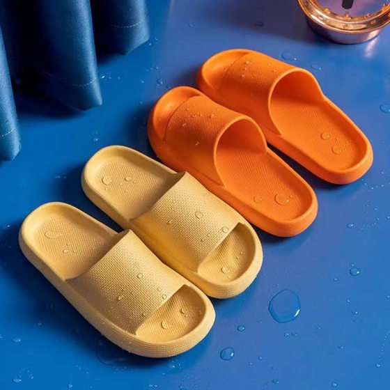 Cross-border Shit Slippers Women's Summer Household Bathroom Bathing Couple's Thick Bottom Home Men's Summer Outer Wear Sandals