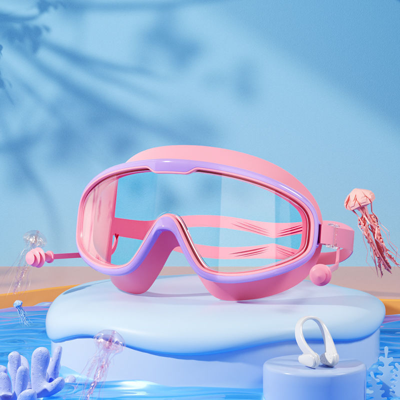 Gafas de Natación Infantil de Marco Grande de PC Impermeable Antiempañante image 12
