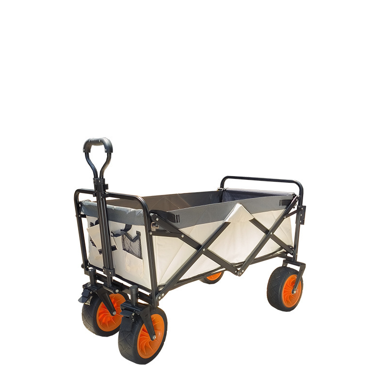戸外キャンプ車は折り畳み可能なレバーキャンプ車の携帯家庭用ショッピングカートの8インチの荷物を並べてカートを置くことができる|undefined