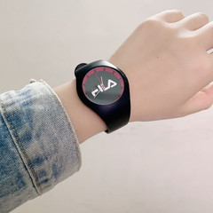 亞馬遜簡約手錶學生韓版 潮流電子表FI運動情侶同款ins硅膠手錶