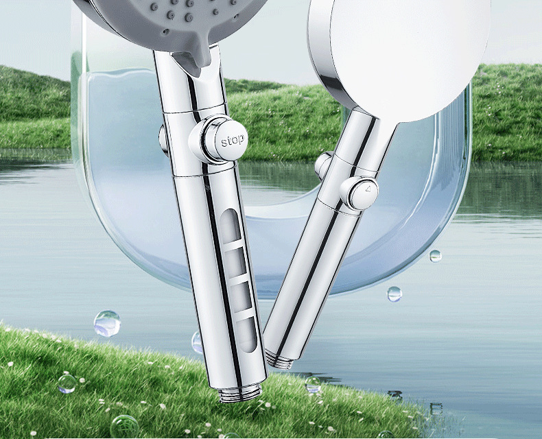 Pressurized shower head, household bathroom water heater, bath, rain shower, bathroom heater, shower head, shower head set Application Scenario