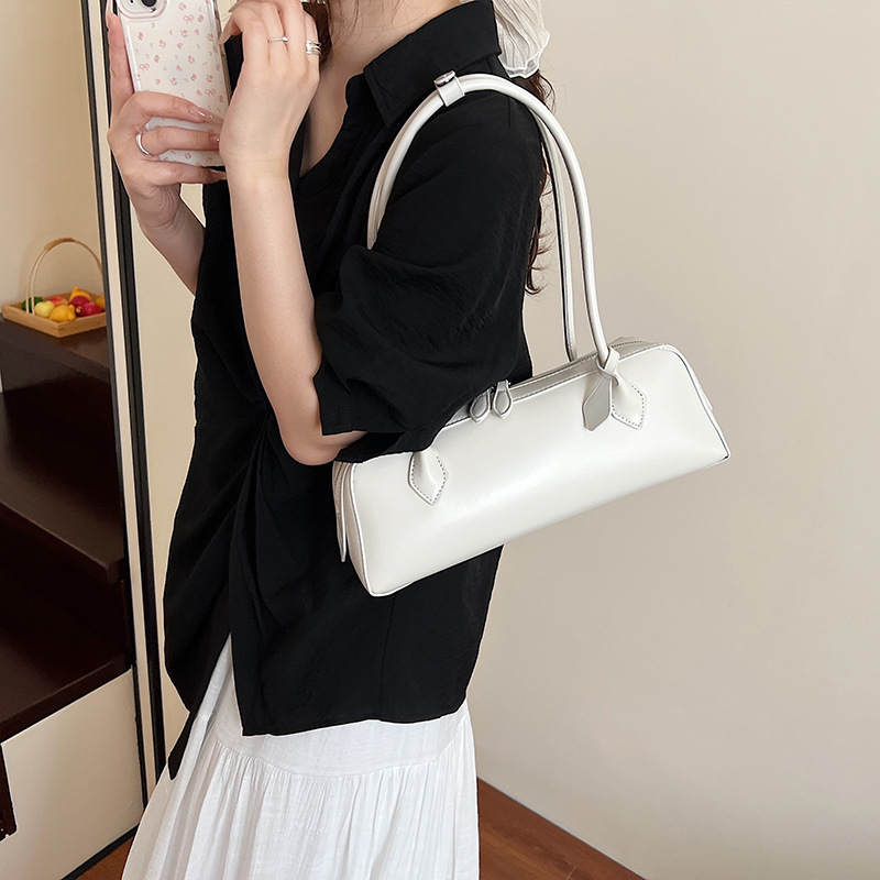 Cross-Border Luxury Niche Retro Long Handle Baguette Bag For Women 2025 New Fashion Shoulder Bag Underarm Bag - Thumbnail 3