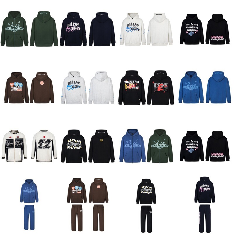 American-Style Bp Broken Planet Collaboration Money Print Unisex Couple Summer Trendy Brand Popular Hooded Sweatshirt Hoodie