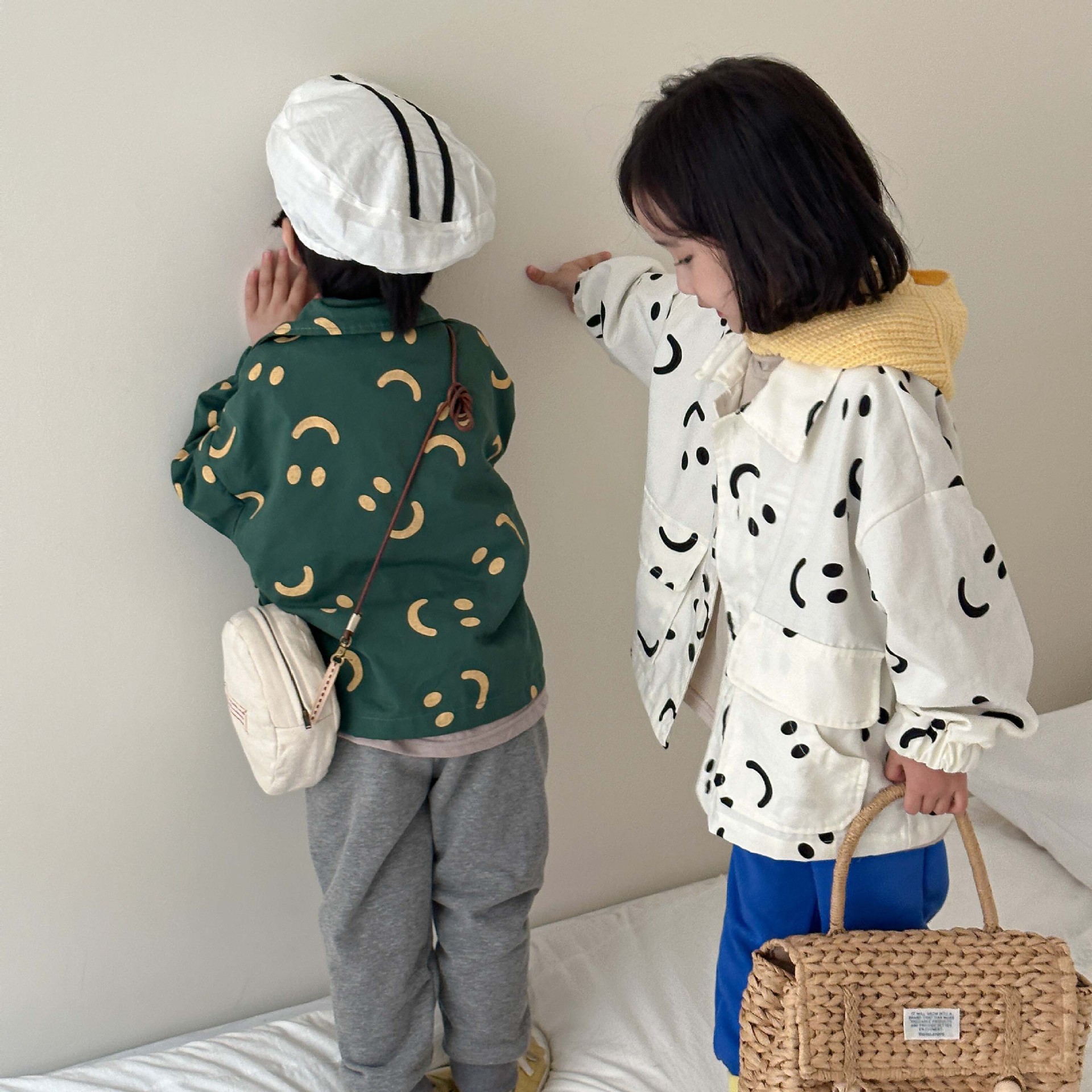 Children's jacket spring and autumn 2024 New girls' spring clothing loose Western style boys' spring jacket baby top clothes