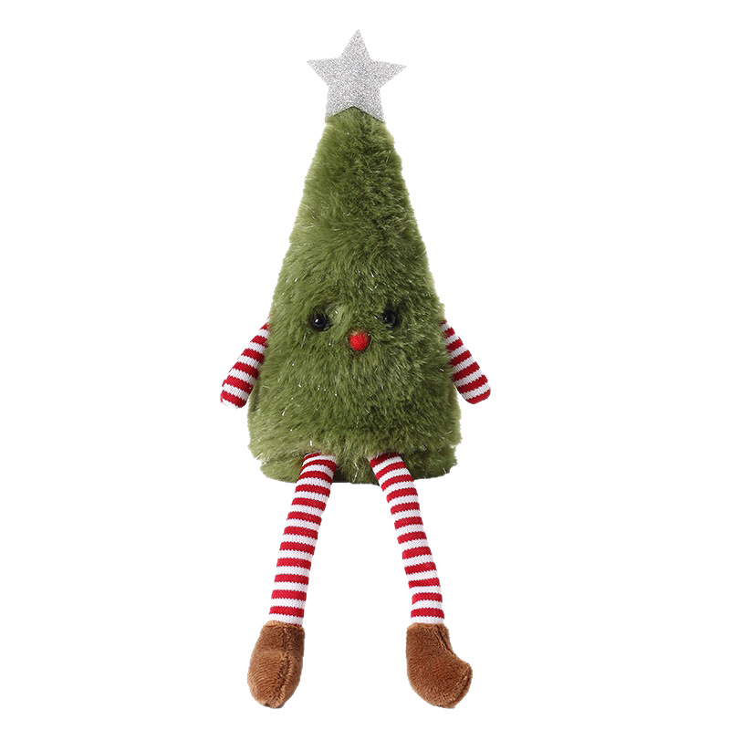 Nuevos productos transfronterizos decoraciones de Navidad adorables muñecas de peluche árbol de Navidad muñecas decorativas para el hogar
