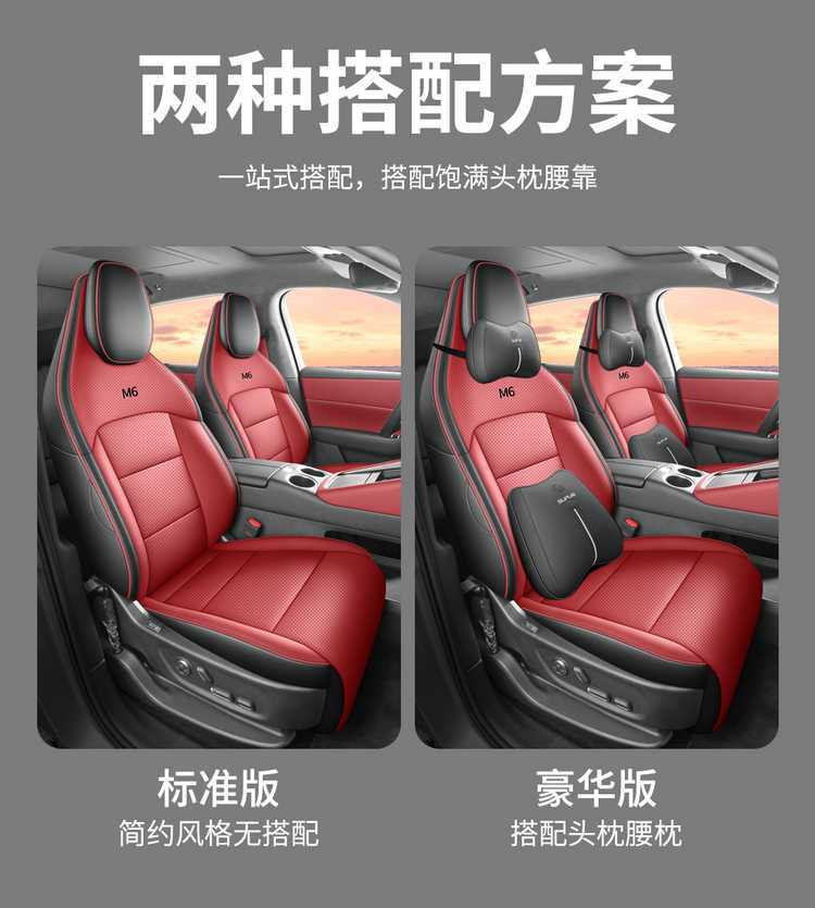 26-piece set of perforated leather seat covers for the AITO M6, providing full coverage and suitable for all seasons, designed specifically for this car model