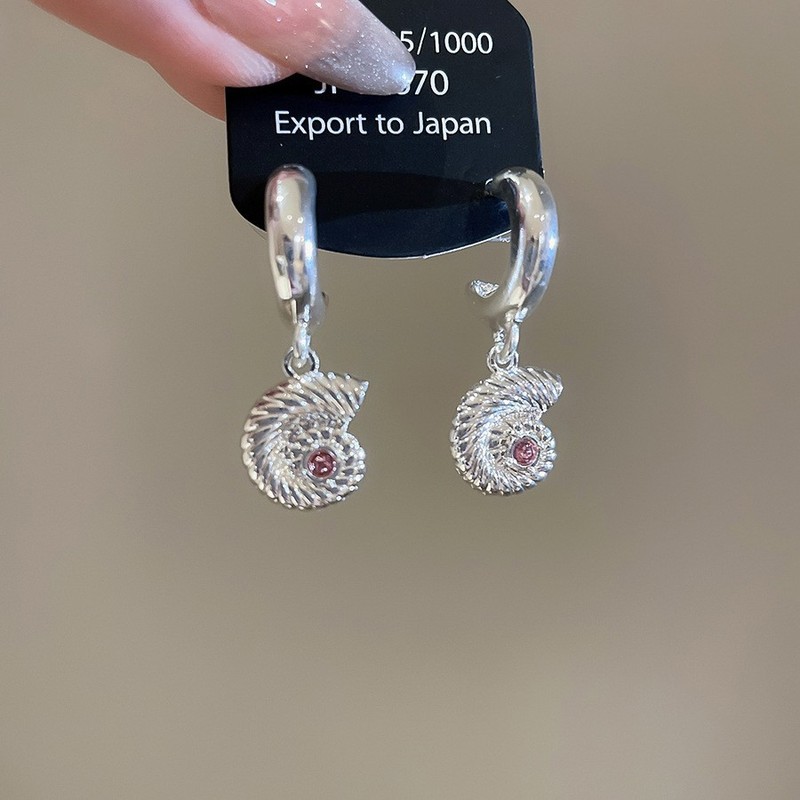银针超闪锆石珍珠几何圆形花朵耳环简约个性耳钉小众设计感耳饰女|undefined