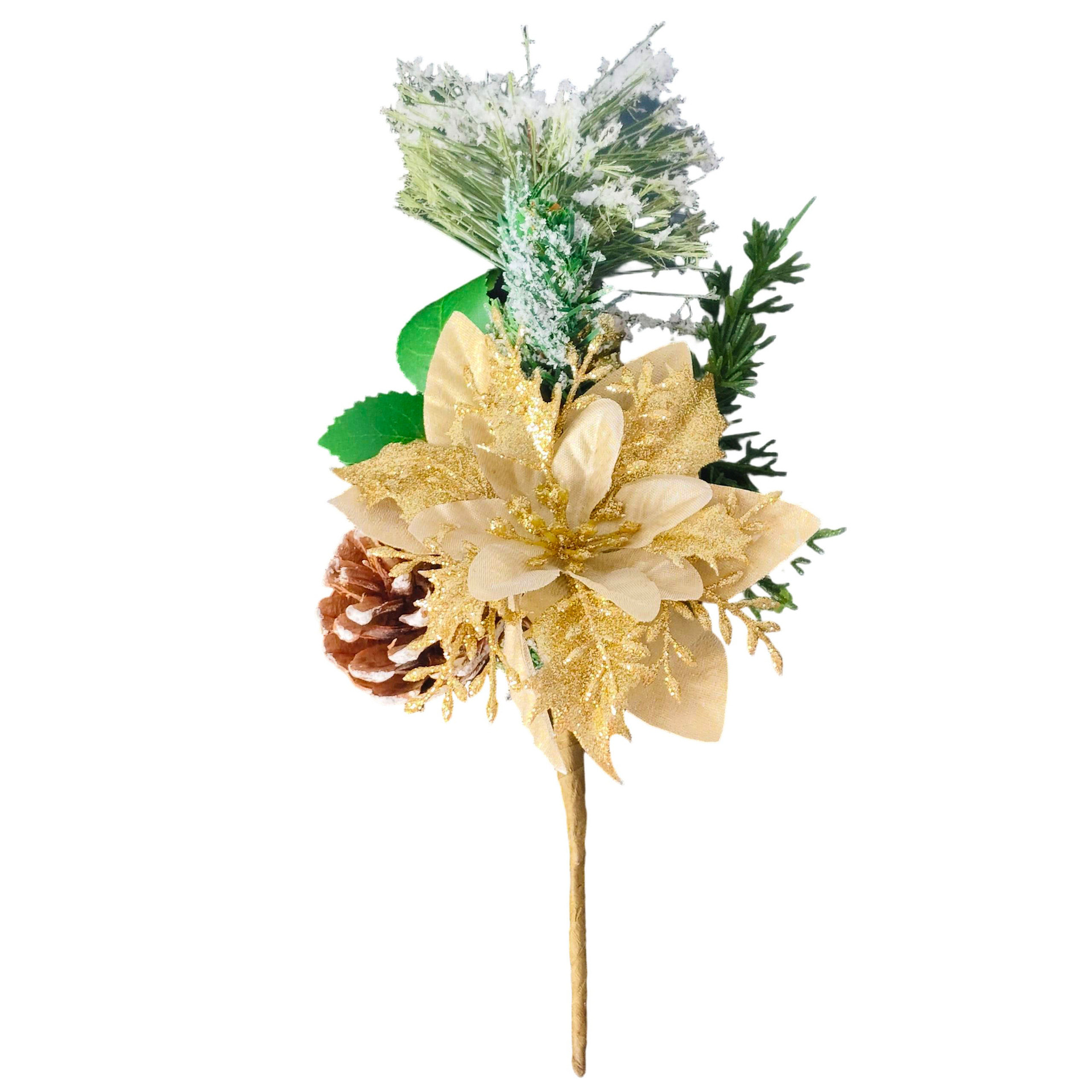 Navidad flores de Navidad pinos tapones decoración para el hogar flores simuladas decoración de Navidad disparar props adornos Amazon