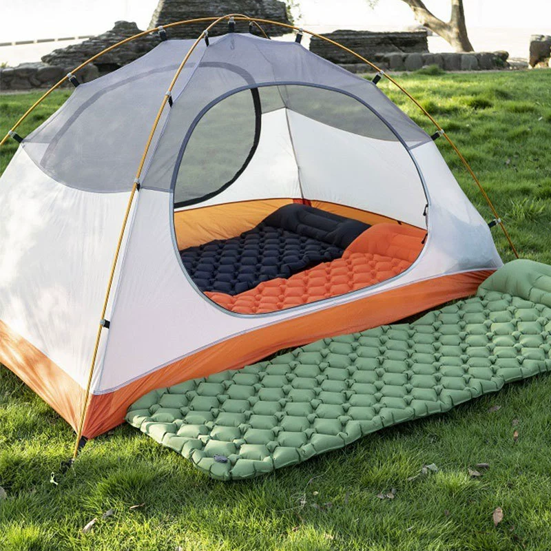 inflatable travel tent, folding carpet for camping, increased thickness