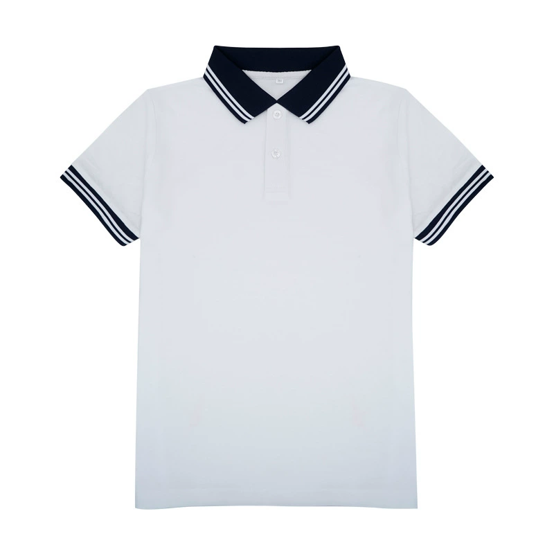 School long-sleeve, polo, white uniform