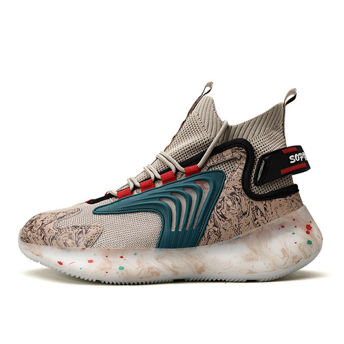 Shoes men's foreign trade large size popcorn sneakers four seasons couple style running shoes basketball shoes men's shoes sneakers