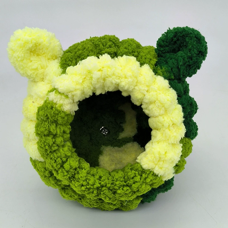 Handmade Thick Knitted Bird Nest, Plush Velvet, Supported Structure — Small/Medium/Large