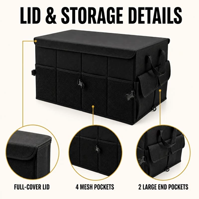 car car trunk storage box: Car storage bag/box