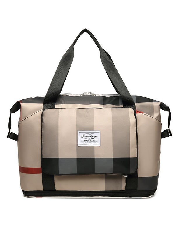 Bolsa de viaje plegable de gran capacidad para mujer, funda para equipaje, maleta con ruedas, almacenamiento para fitness y deportes, transpirable y ligera image 3