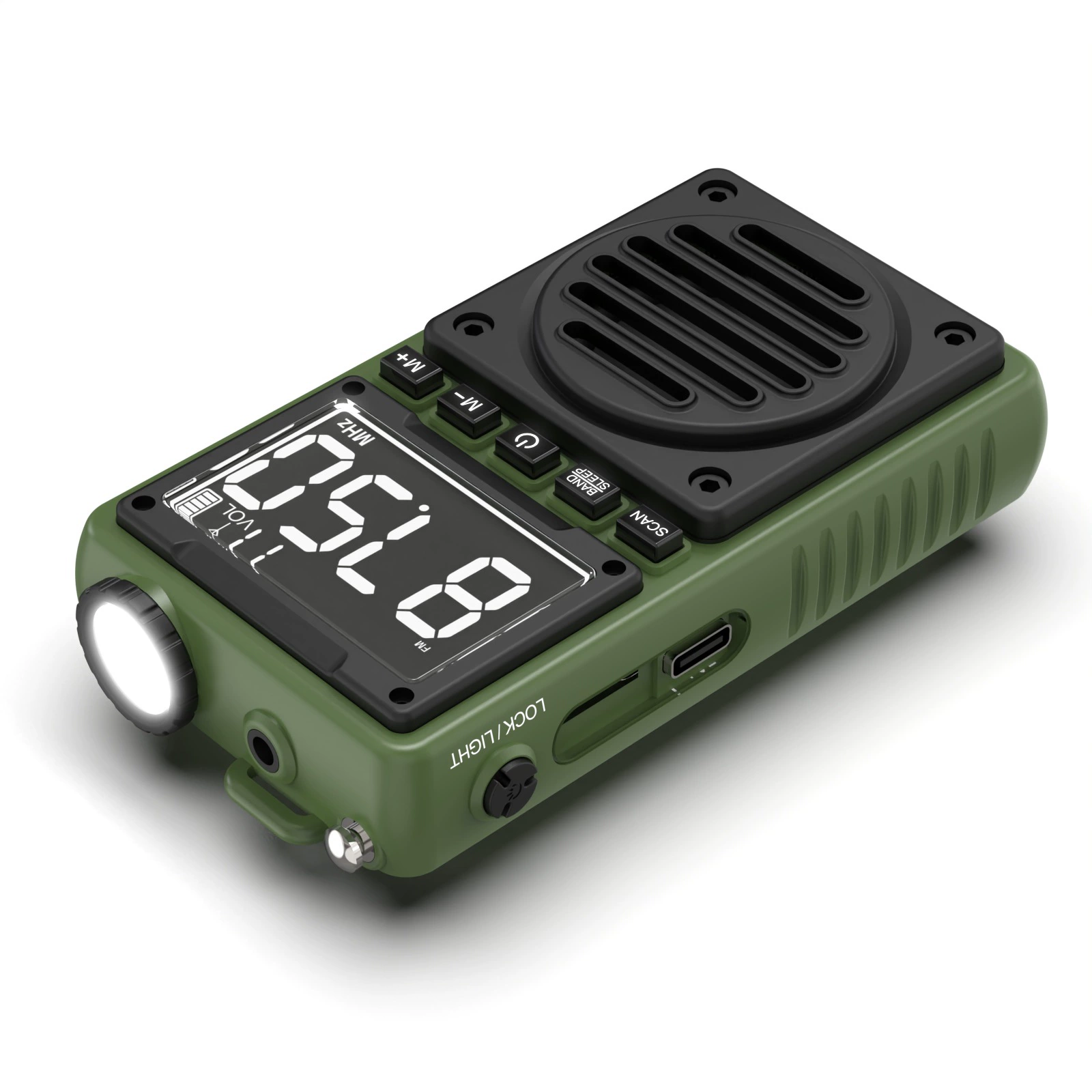 AM/FM-радио Портативный мини-радио карманный мульти-диапазон FM-Walkman USB цифровой дисплей радио