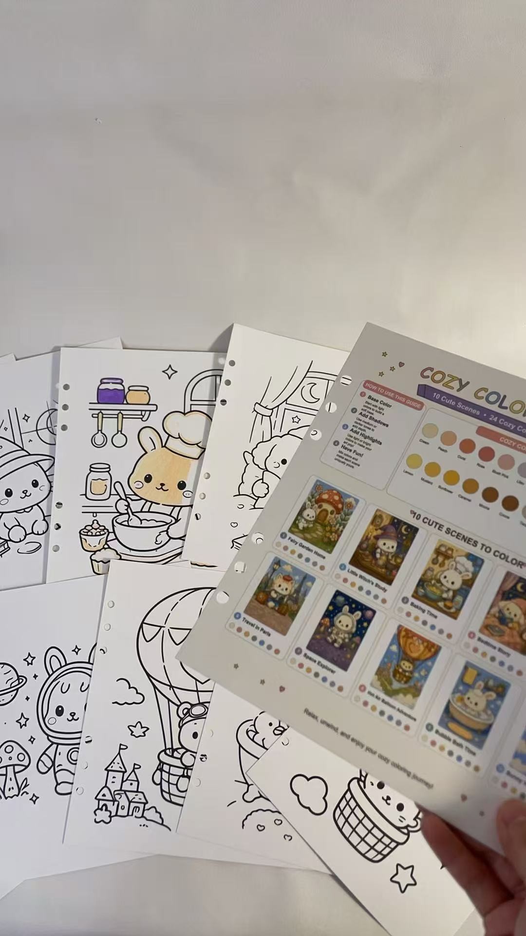 丙烯绘画本马克笔套装DIY绘画涂色本手工美术用品礼盒学生水彩笔