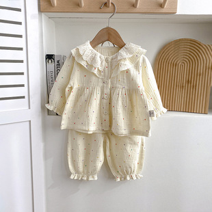 Baby Clothes, Pajamas, Autum Clothes, Baby Girl Suits, Infant Princess Girls, Spring and Autum One-Year-Old Autum Home Clothes
