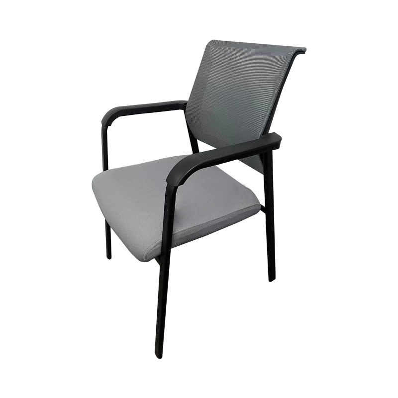 Fábrica en stock de malla transpirable Silla de personal de oficina Silla de conferencia simple apoyabrazos Silla de respaldo Silla de computadora educativa