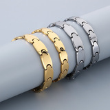 Магнитный браслет, инкрустация камня, аксессуар подходит для мужчин и женщин, японские и корейские, Вольфрамовая сталь, женский стиль, оптовые продажи