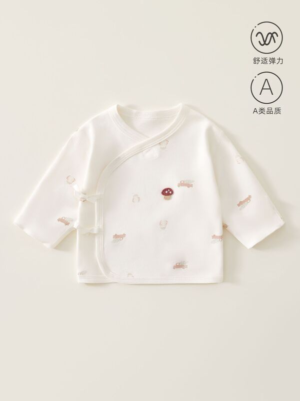 新生児服ハーフバックタイプA綿春秋新生児秋トップス52サイズ出産室僧服|undefined