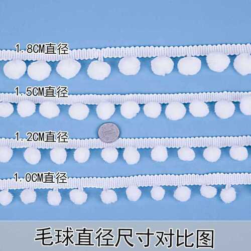Handmade DIY Material Throw Pillow Decorative Trim Substrate Creative Curtain Ball Ball Fringe Lace Edge