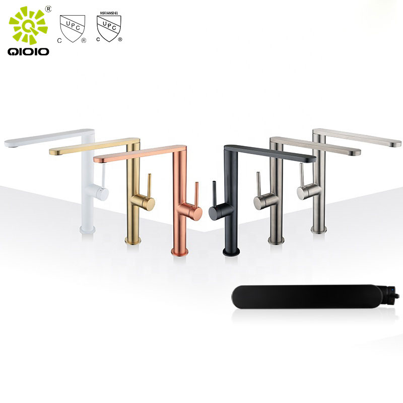 cUPC cross-border hot-selling factory direct supply ultra-thin new 304 stainless steel rose gold kitchen faucet