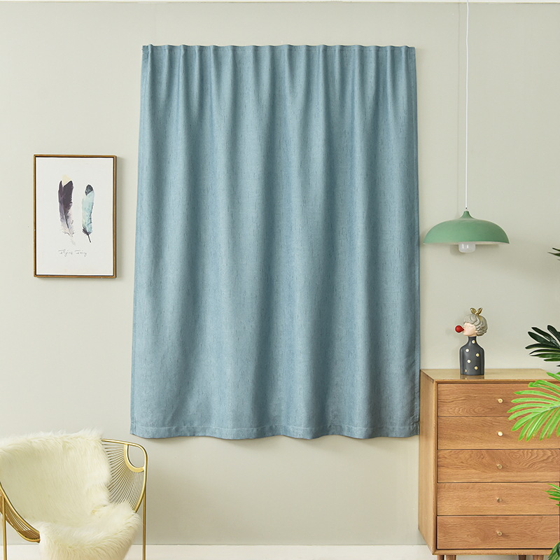 Nueva instalación simple sin perforaciones simple cortina de Velcro sombreado dormitorio ventana de la Bahía sala de alquiler simple tela de sombrilla