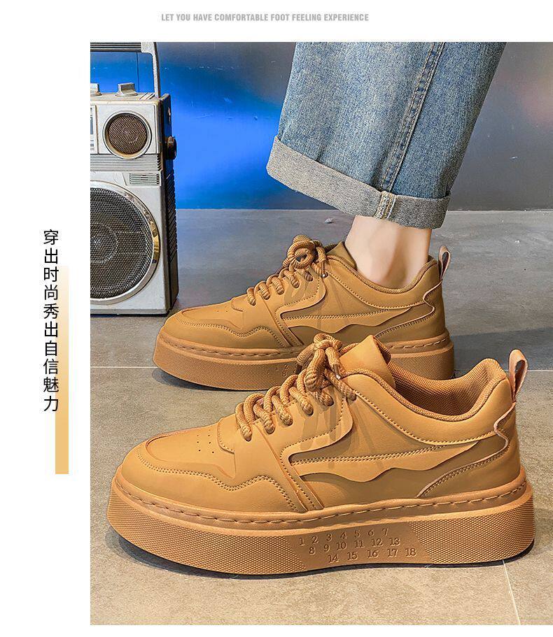 Giày thể thao nam đế dày chống trơn, giày sneaker casual thoáng khí đi làm — MQ21 màu kaki, MQ21 màu đen chi tiết 17