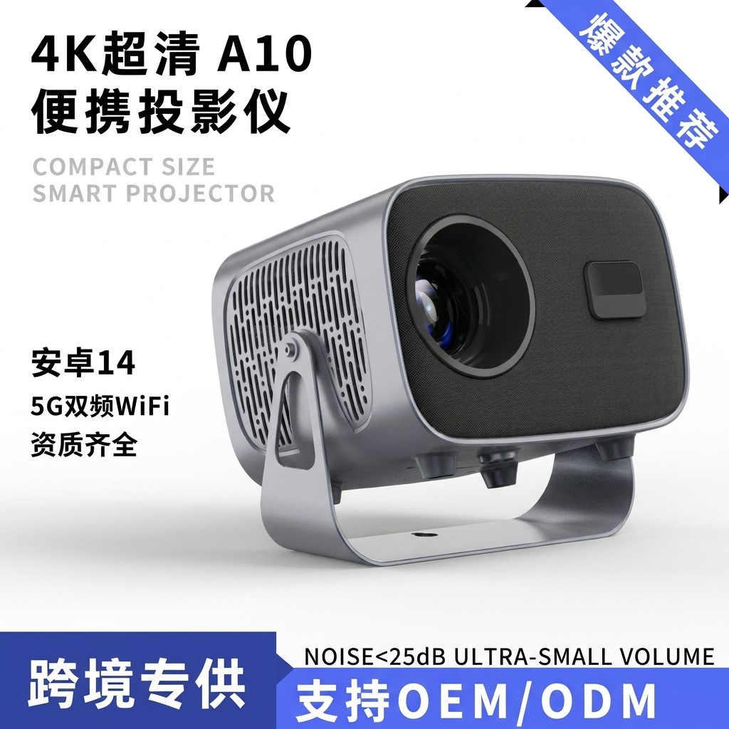A10 4K smart proyektor WiFi loʻga moslashtirilishi mumkin