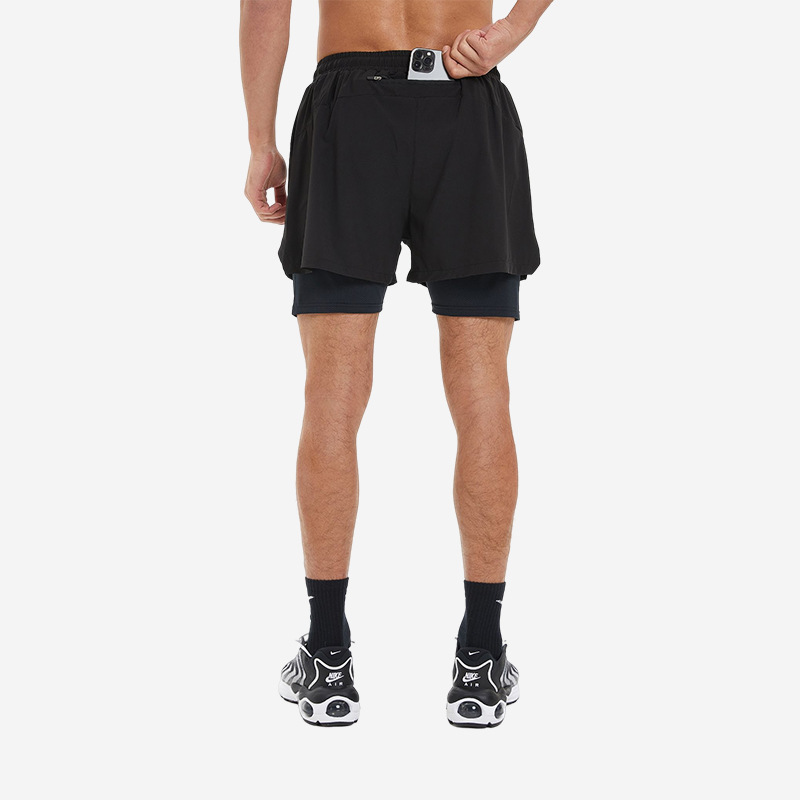 Summer sports shorts men's basketball training pants running casual quick-drying double-layer anti-exposure fitness shorts Summer sports shorts men's basketball training pants running casual quick-drying double-layer anti-exposure fitness shorts