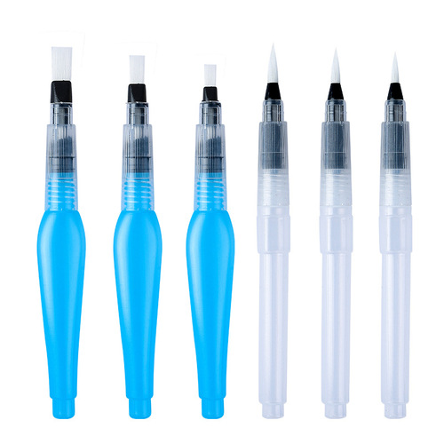Factory wholesale self-inking pen solid watercolor painting brush large capacity water storage pen water-soluble colored pencil drawing pen